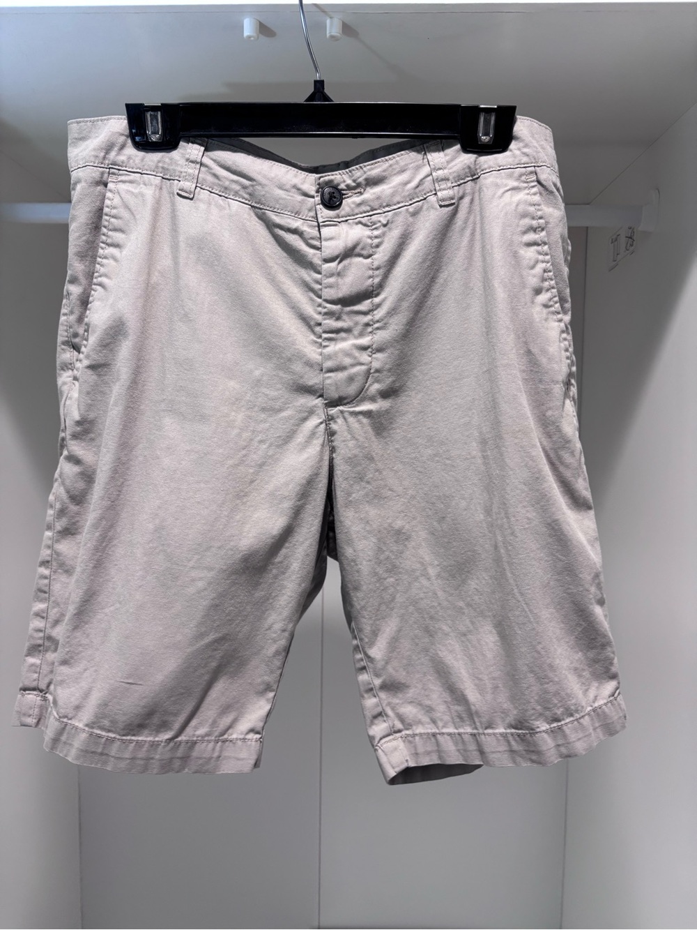 Divided by H&M Cotton Light Beige Flat Front Men's Shorts